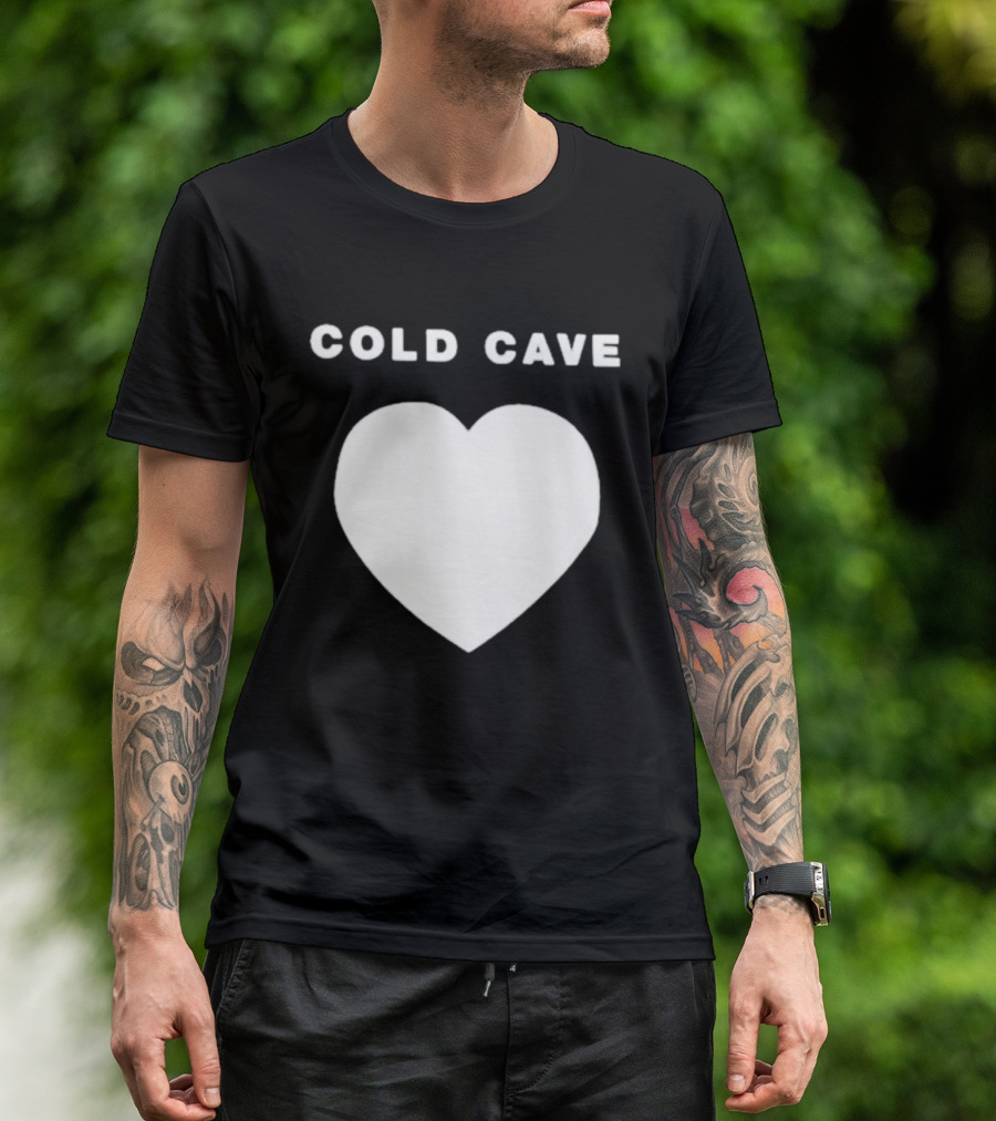Heartworm Press Cold Cave White Heart T-Shirt