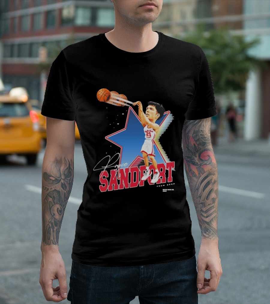 Pryce Sandfort From Deep Were Back Basketball Star T-Shirt