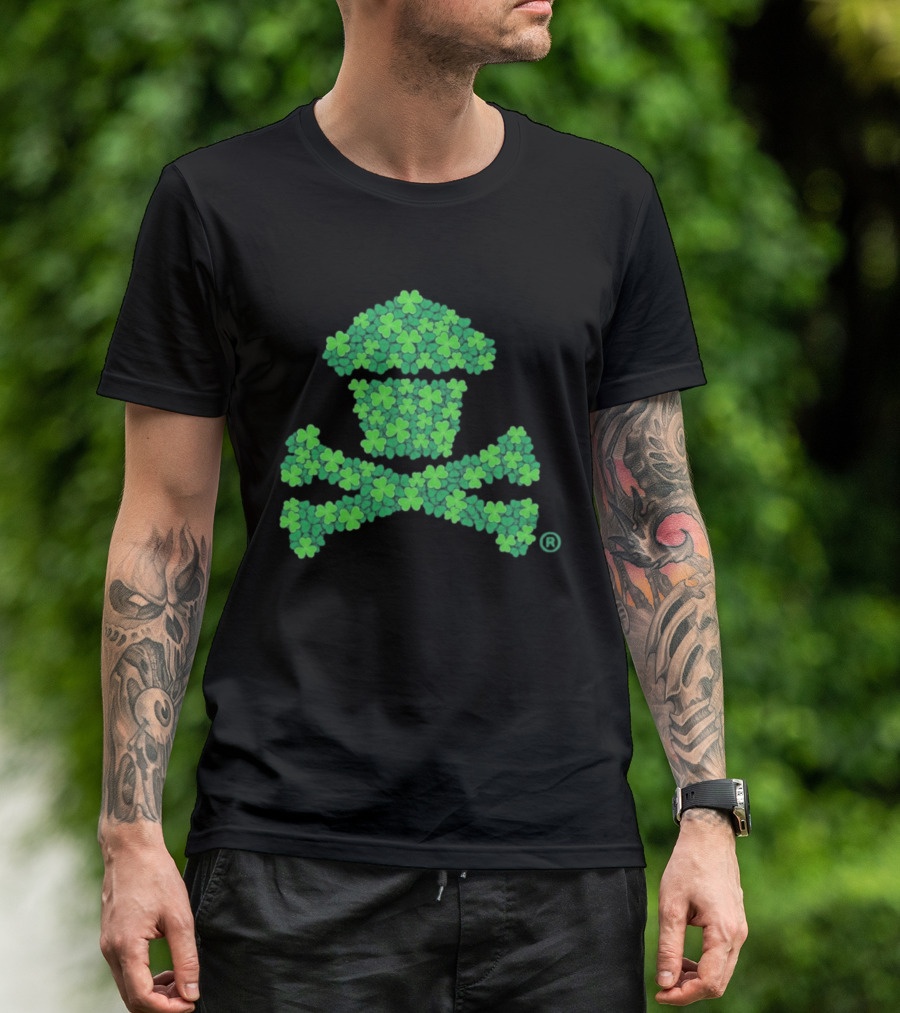 Johnny Cupcakes Clover Cupcake And Crossbones T-Shirt