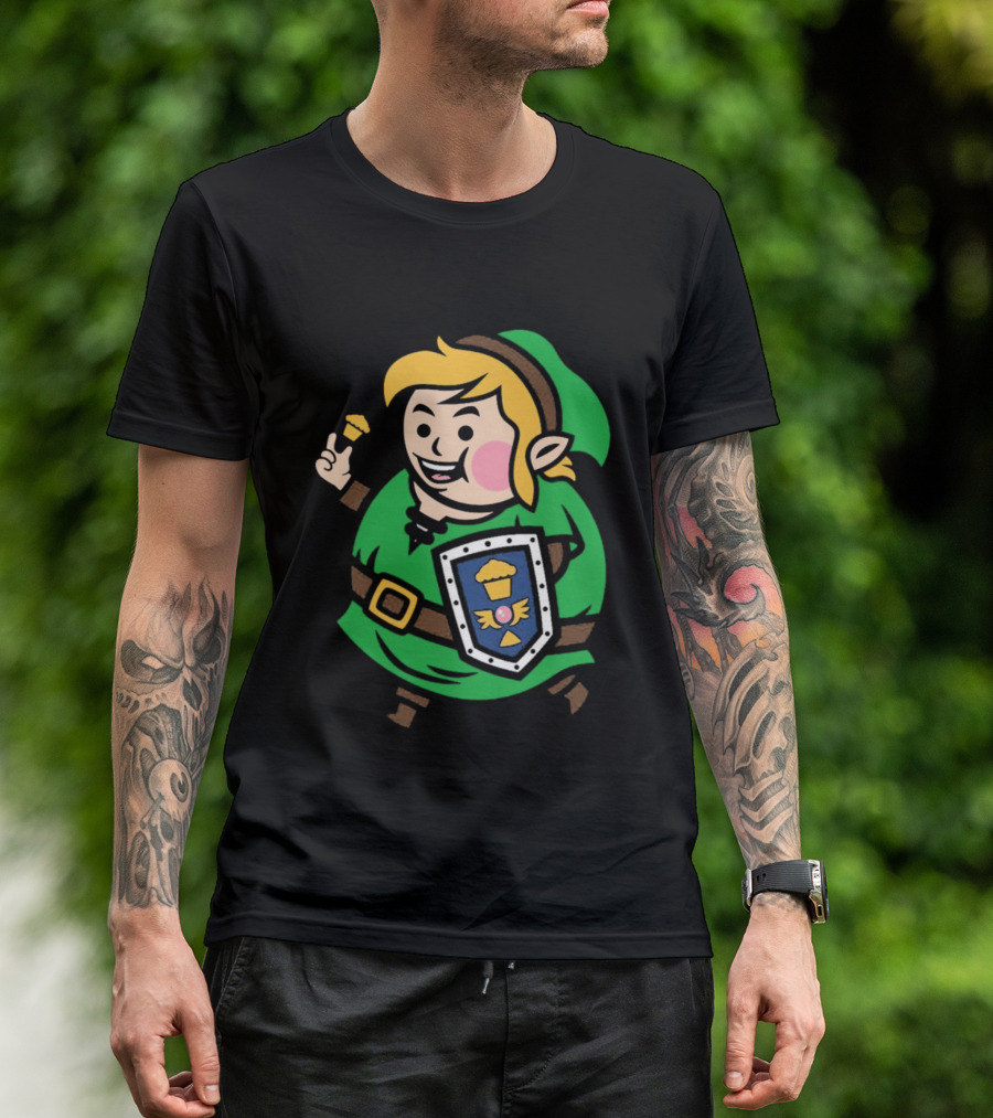 Johnny Cupcakes Legend Big Kid Green Outfit Shield Cupcake Hero T-Shirt