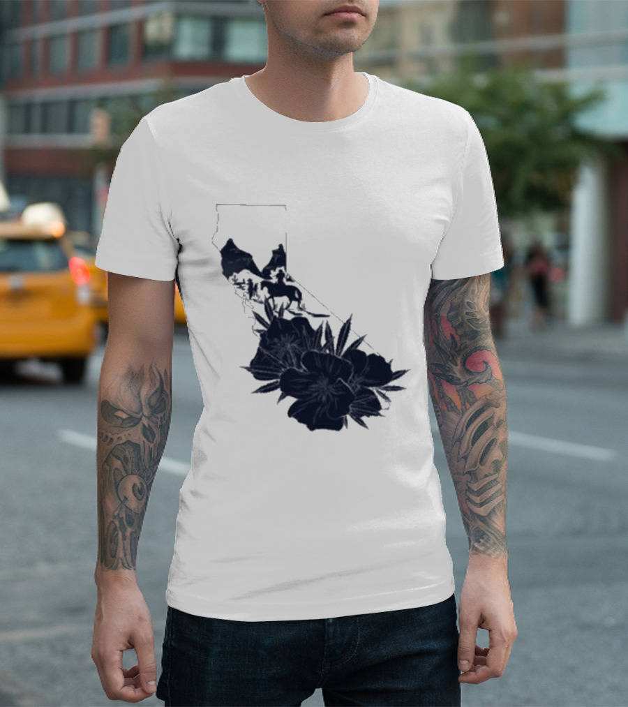 Crooks & Castles Califas California Script Floral T-Shirt