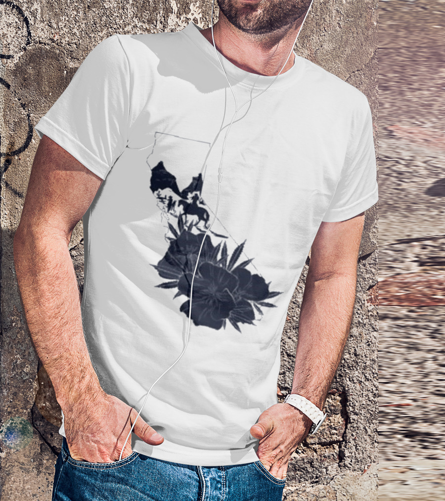 Crooks & Castles Califas California Script Floral T-Shirt