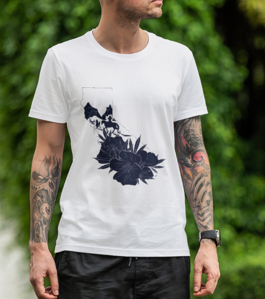 Crooks & Castles Califas California Script Floral T-Shirt