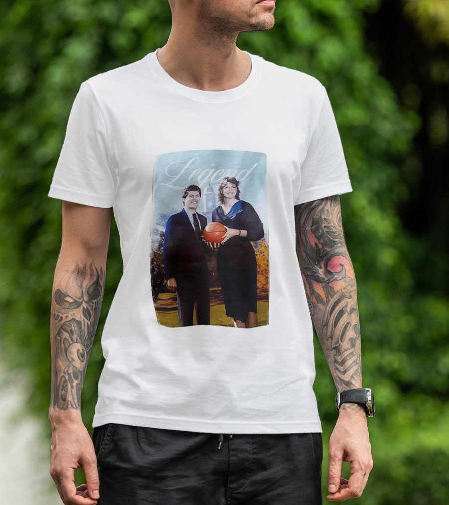 UConn Big East Legend Peggy Myers Basketball Custom T-Shirt