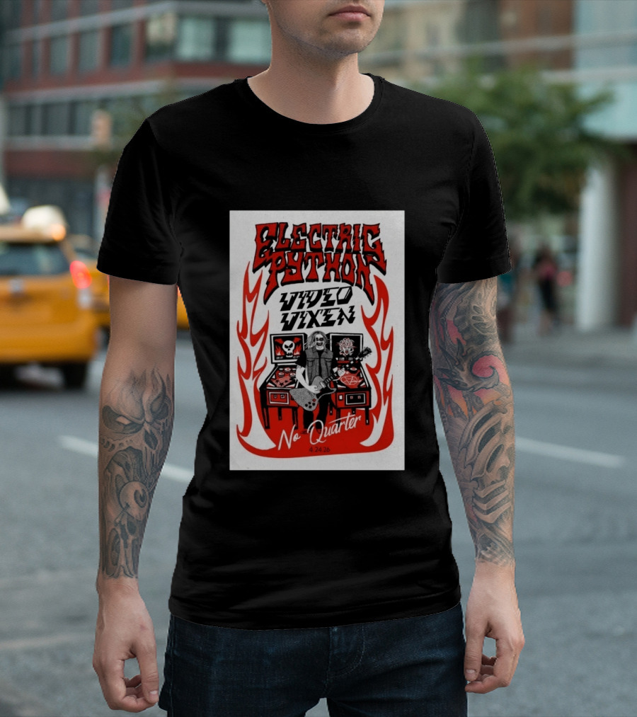 Electric Python Video Vixen No Quarter 4 24 2026 T-Shirt