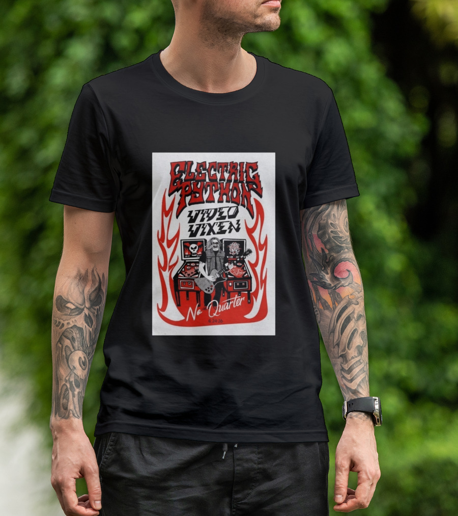 Electric Python Video Vixen No Quarter 4 24 2026 T-Shirt