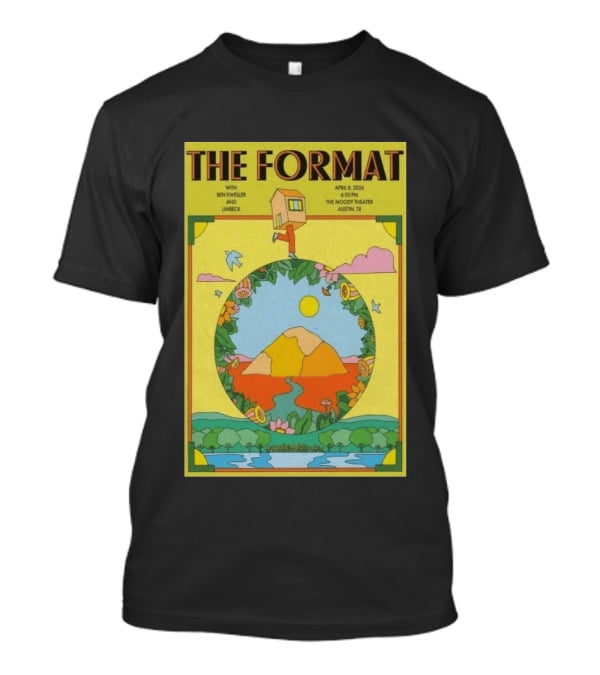 The Format Concert Tour April 8 2026 The Moody Theater Austin TX With Ben Kweller And Limbeck T-Shirt