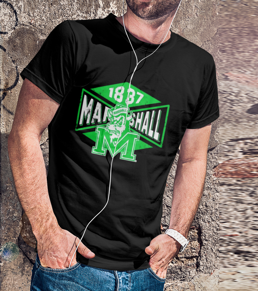 Marshall Thundering Herd 1837 Vintage Retro Team Spirit T-Shirt