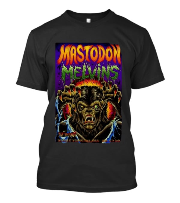 Mastodon Melvins Flatwounds Concert The Chelsea At The Cosmopolitan Las Vegas April 24 2026 T-Shirt
