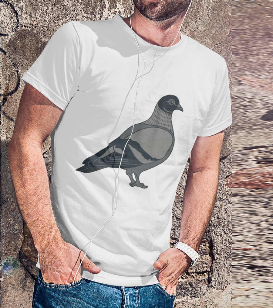 Pigeon Heavyweight Streetwear Symbolic T-Shirt