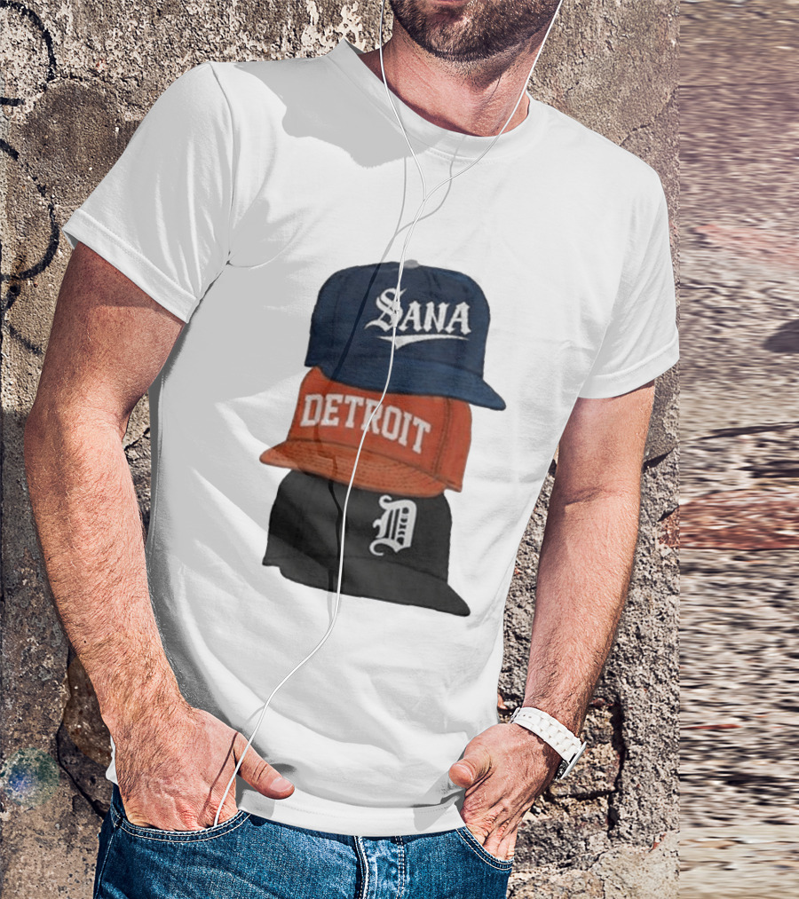 Sana Detroit Vintage Baseball Cap Collection D T-Shirt