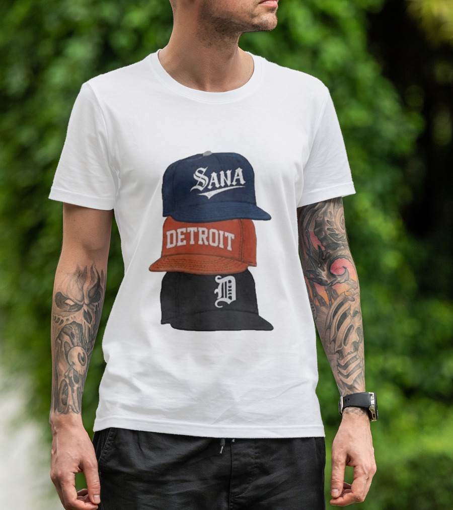 Sana Detroit Vintage Baseball Cap Collection D T-Shirt