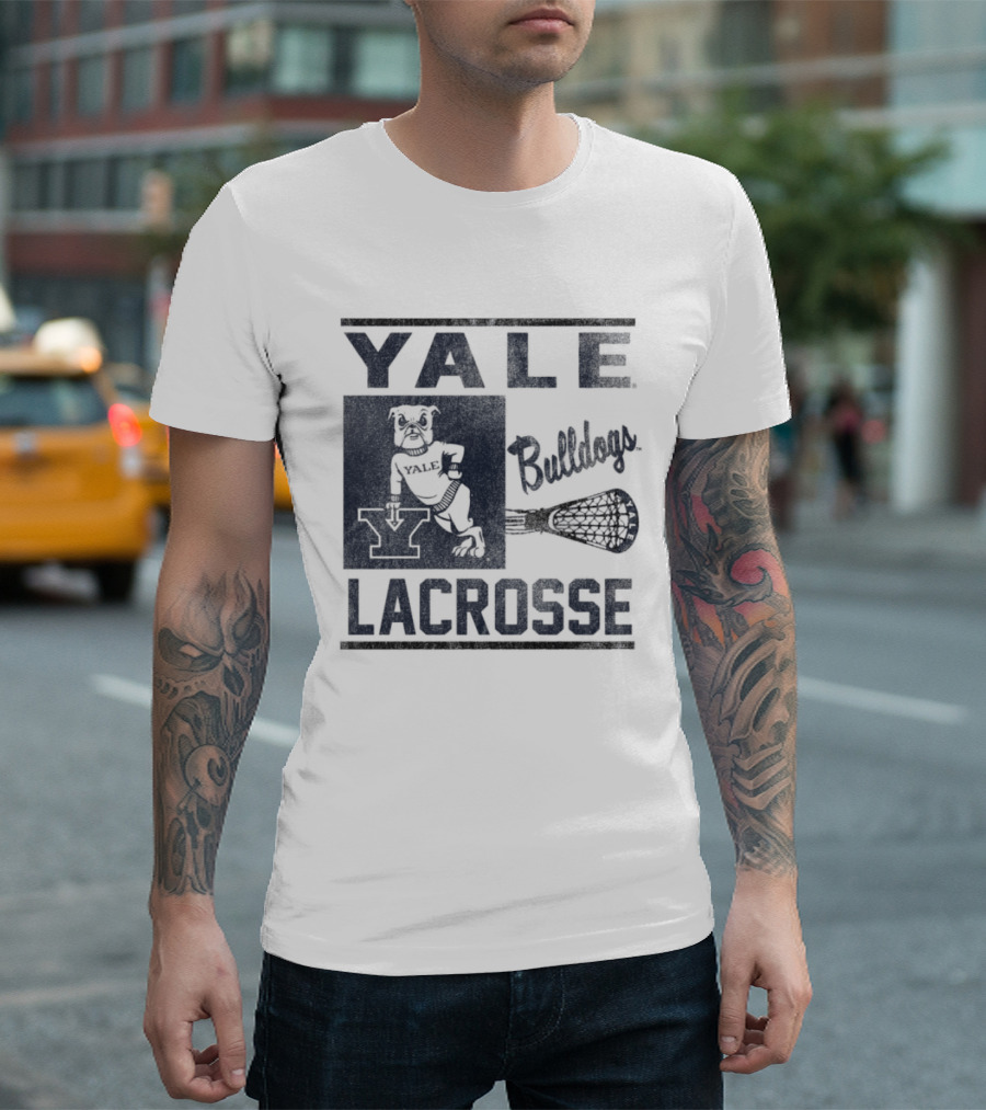 Yale Bulldogs Lacrosse Team Spirit Y T-Shirt