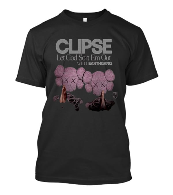 Clipse Let God Sort Em Out With Earthgang Tour 2025 US Cities T-Shirt