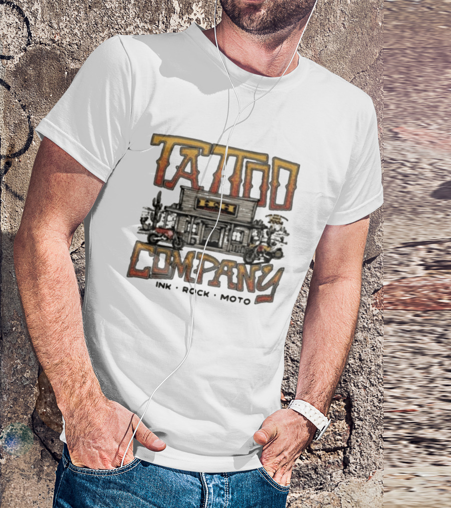 Hart & Huntington Tattoo Company Ink Rock Moto Saloon T-Shirt