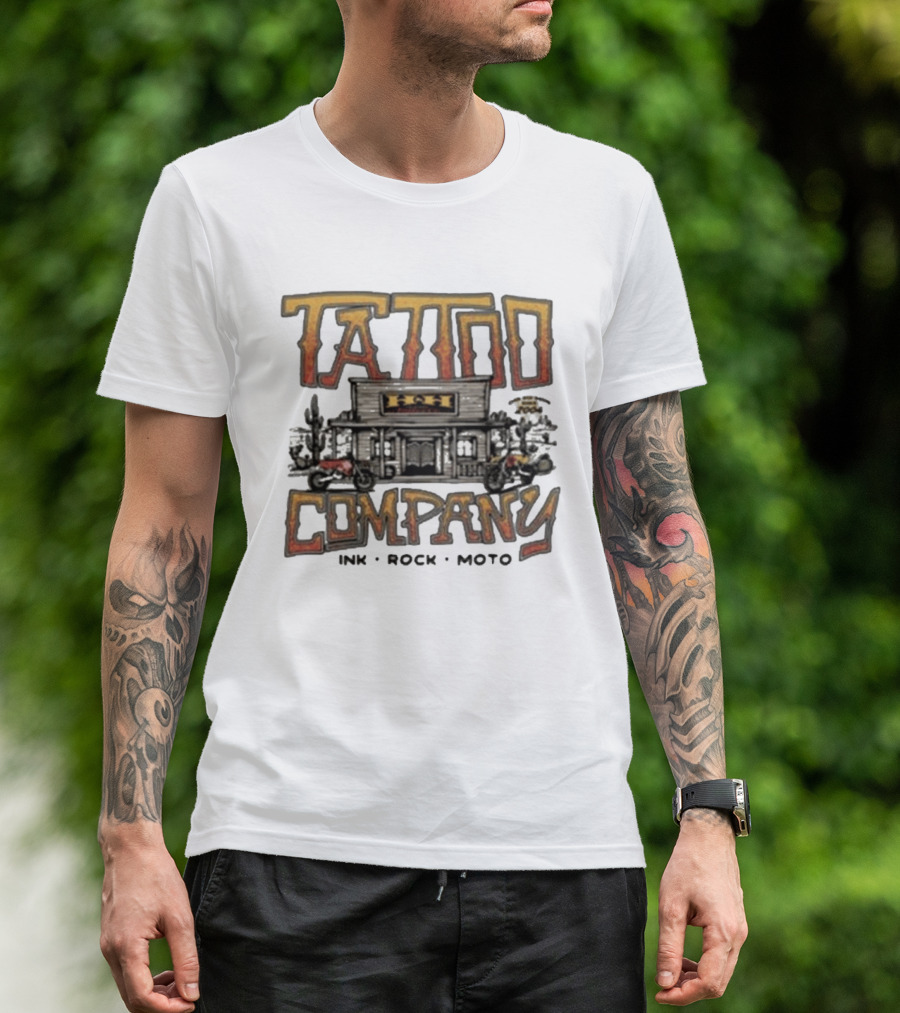 Hart & Huntington Tattoo Company Ink Rock Moto Saloon T-Shirt
