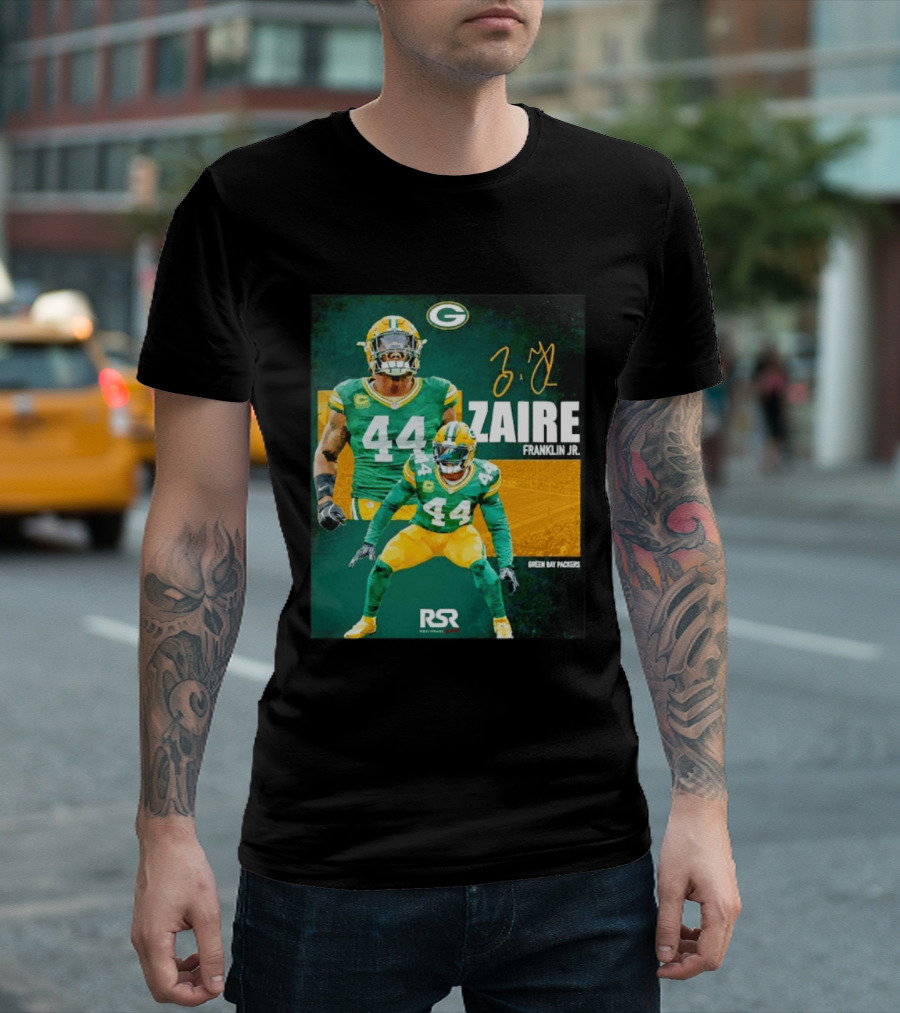 Zaire Franklin Jr Green Bay Packers 44 Signature Edition T-Shirt