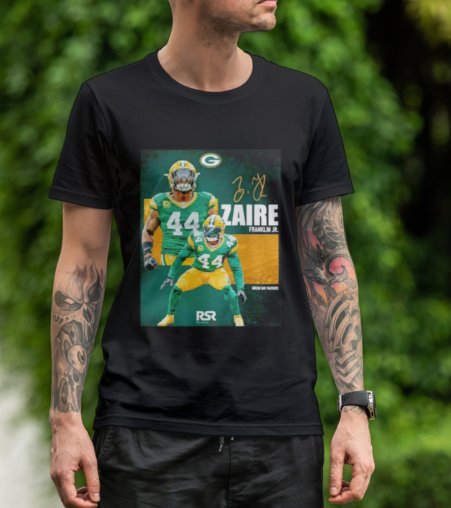 Zaire Franklin Jr Green Bay Packers 44 Signature Edition T-Shirt