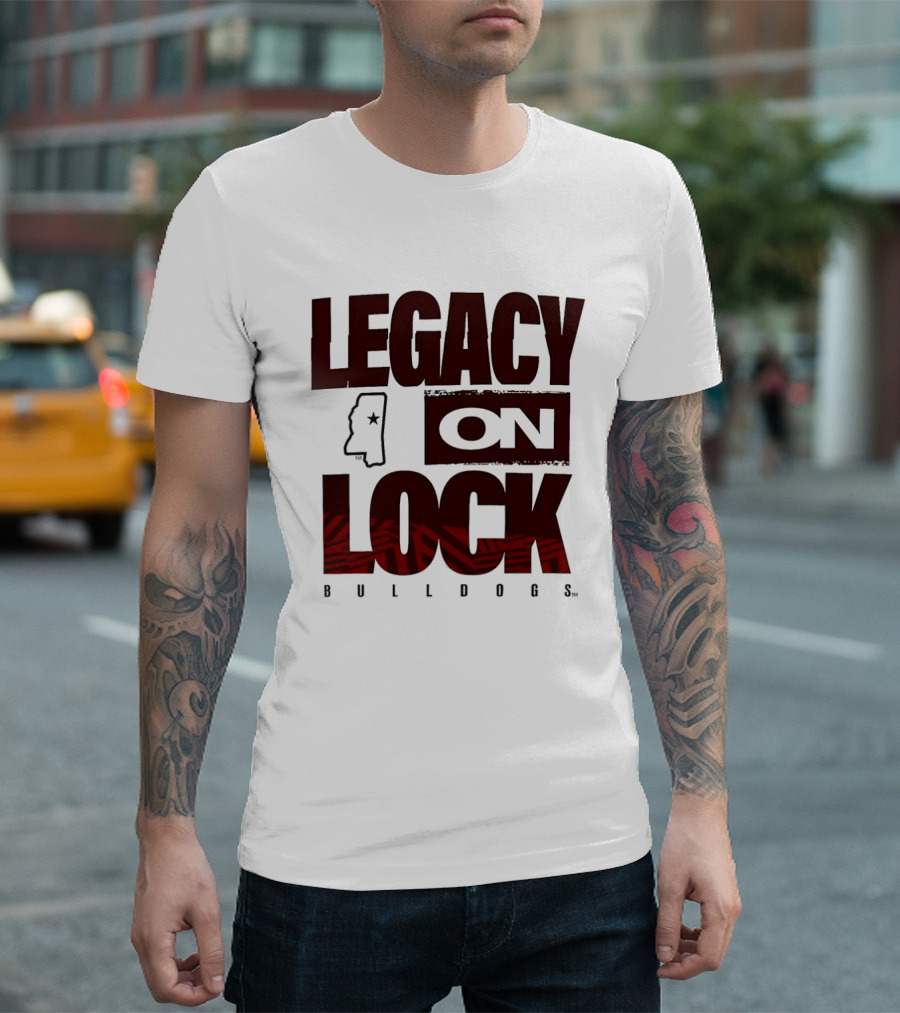 Mississippi State Bulldogs Legacy On Lock March Madness 2026 T-Shirt