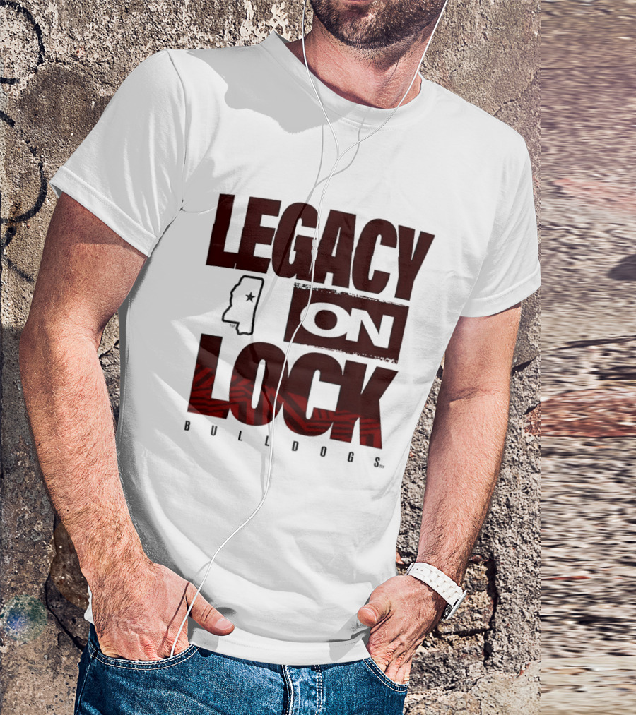 Mississippi State Bulldogs Legacy On Lock March Madness 2026 T-Shirt