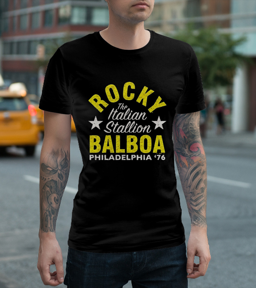 Rocky Balboa The Italian Stallion Philadelphia 76 Stars T-Shirt