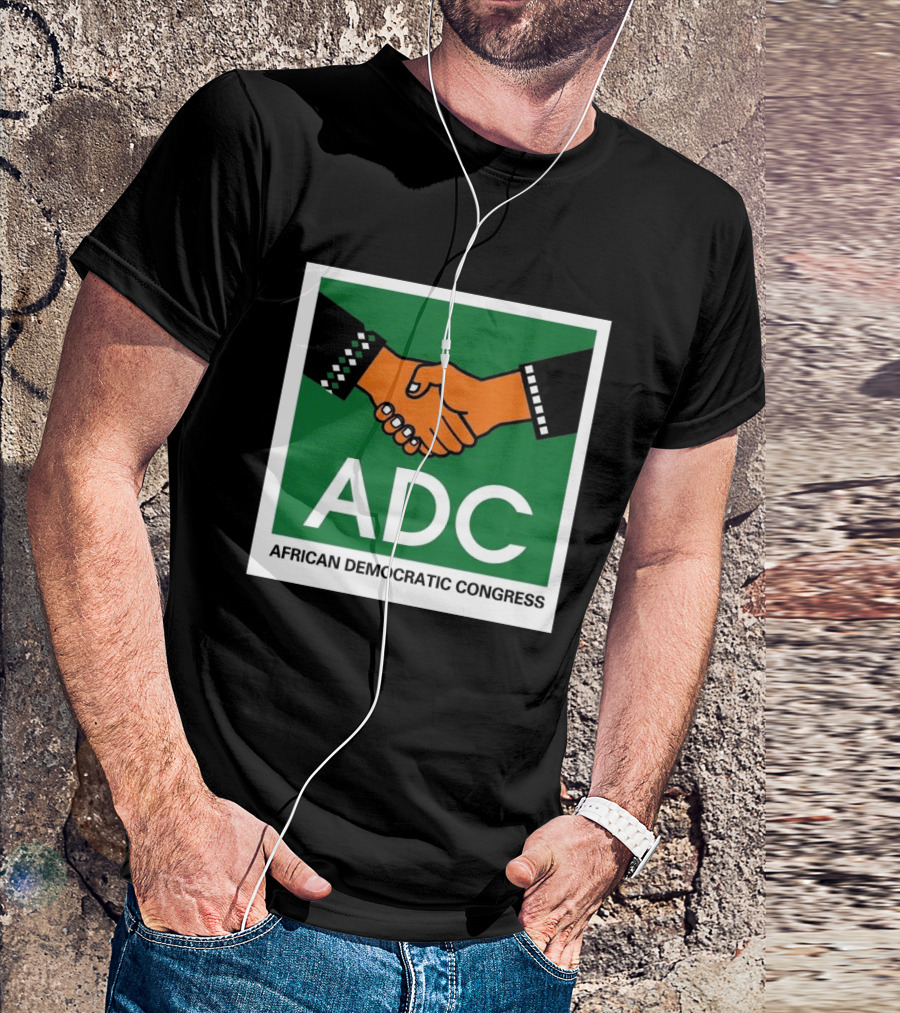 ADC African Democratic Congress Handshake Icon Green T-Shirt