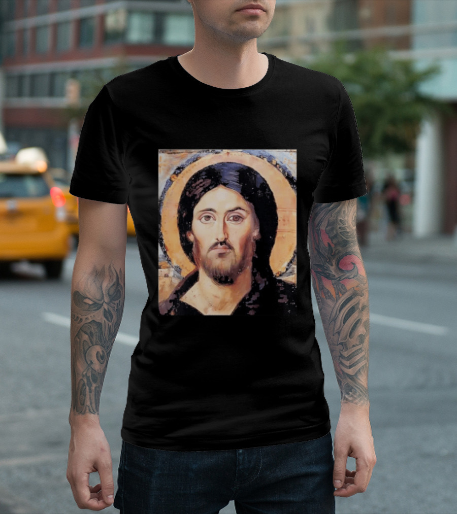 Jesus Christ Pantocrator Icon St. Catherine's Monastery Sinai T-Shirt