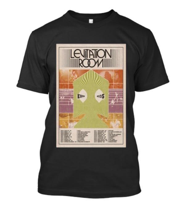 Levitation Room EUUK 2026 Tour Vintage Style Psychedelic Concert Dates T-Shirt