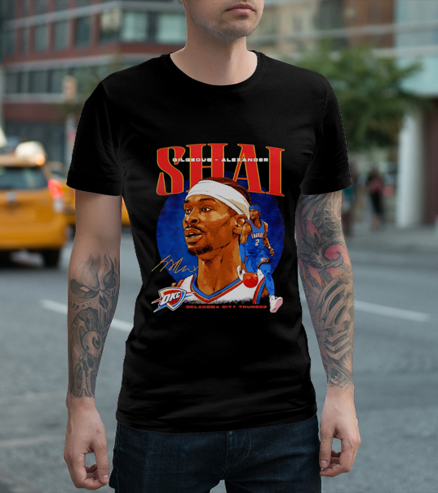 SHAI Gilgeous Alexander OKC Thunder Oklahoma City T-Shirt