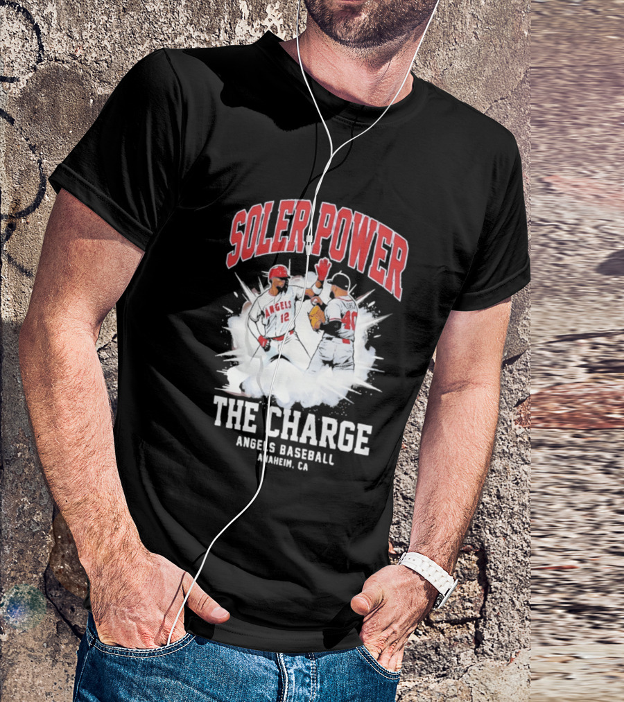 Soler Power The Charge Angels Baseball Anaheim CA T-Shirt