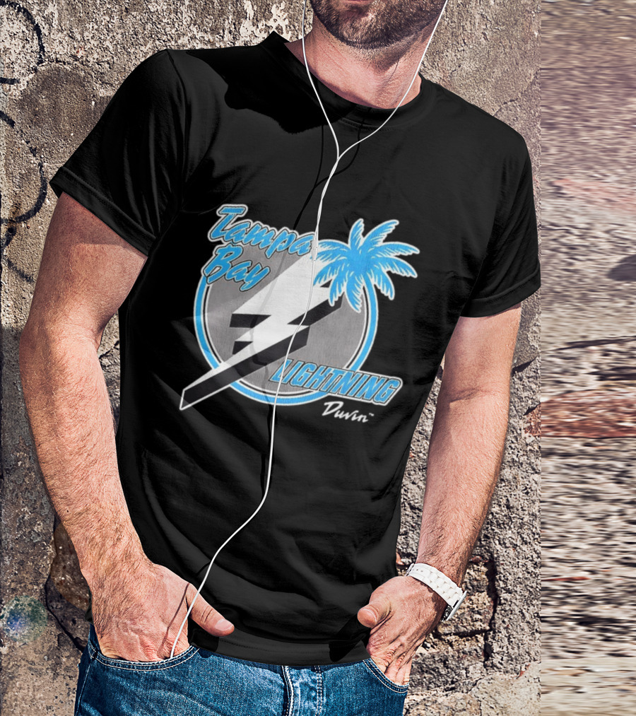 Tampa Bay Lightning NHL Tropics Palm Tree And Bolt T-Shirt