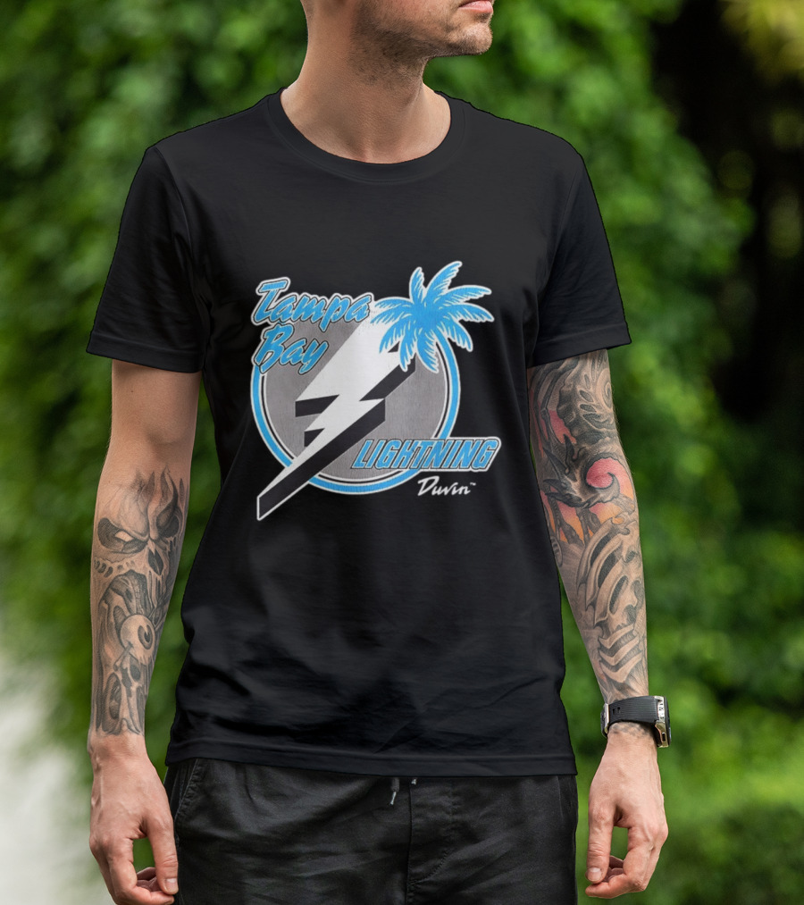 Tampa Bay Lightning NHL Tropics Palm Tree And Bolt T-Shirt