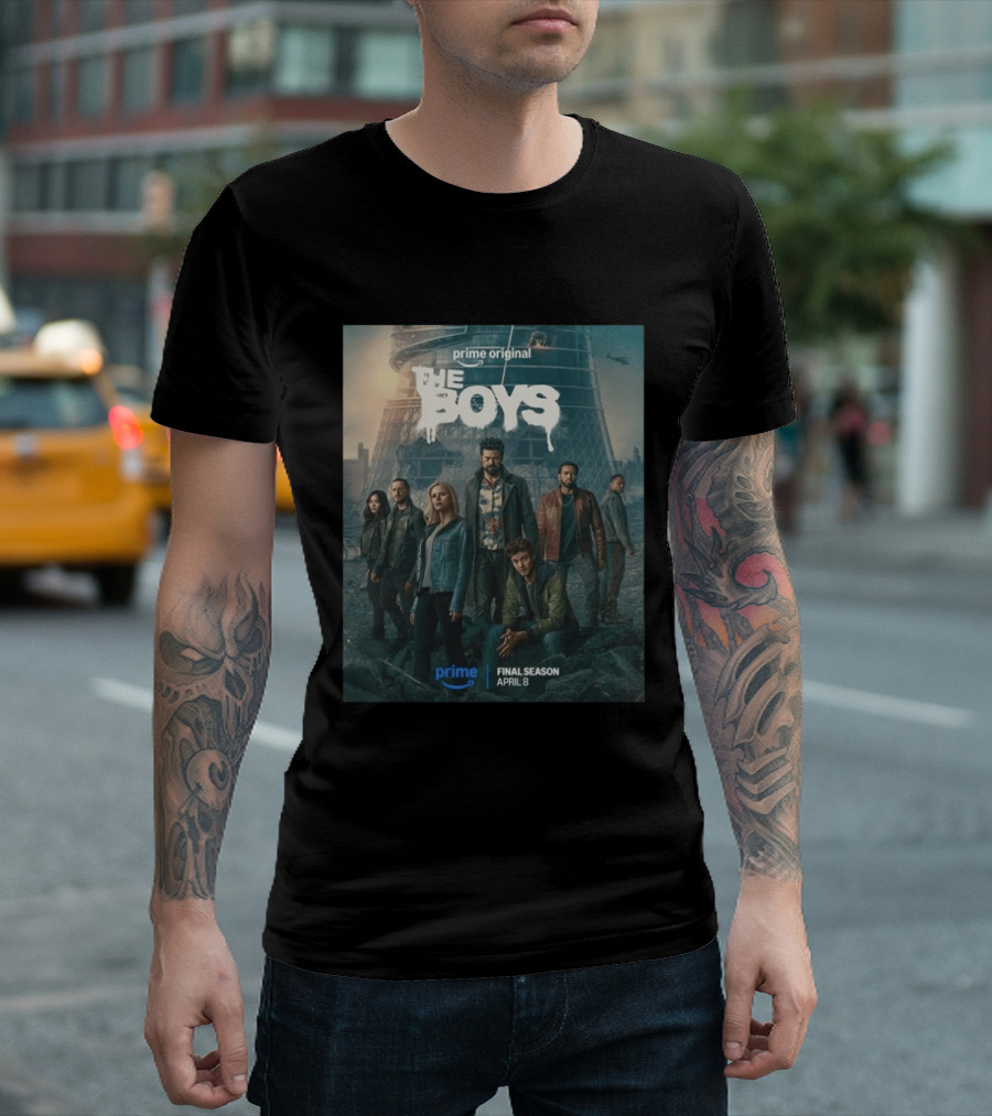 Prime Original The Boys Final Season April 8 Billy Butcher Team T-Shirt
