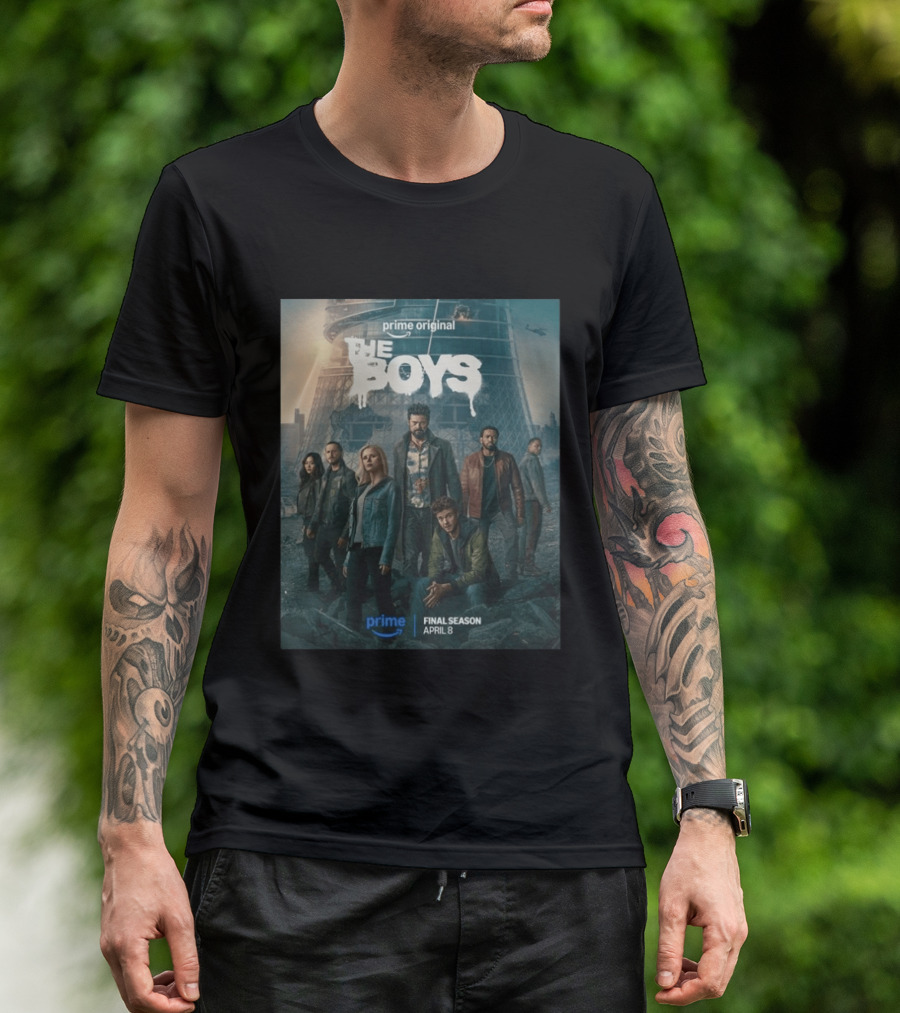 Prime Original The Boys Final Season April 8 Billy Butcher Team T-Shirt