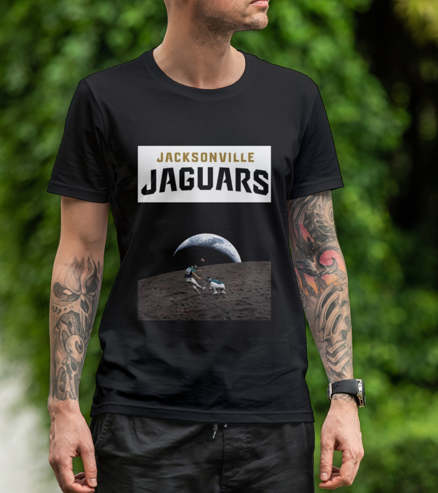 Jacksonville Jaguars Artemis II Moon Football T-Shirt