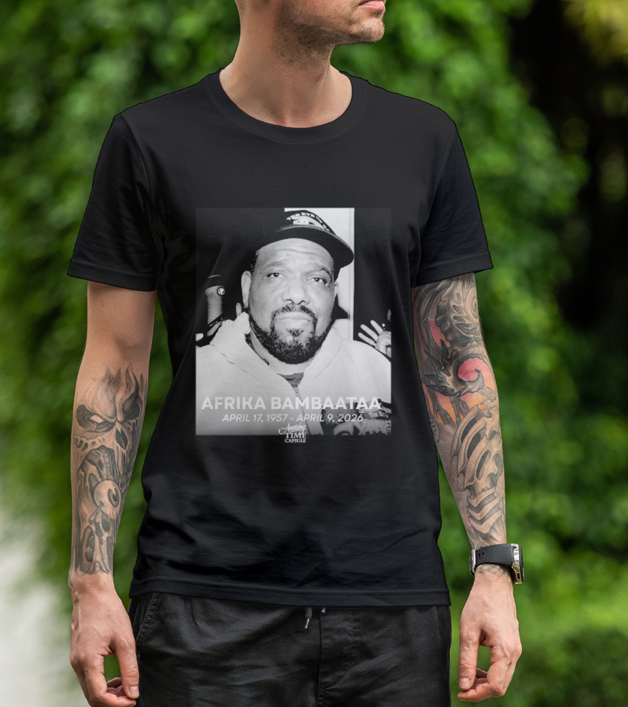 Afrika Bambaataa April 17 1957 April 9 2026 Time Capsule T-Shirt