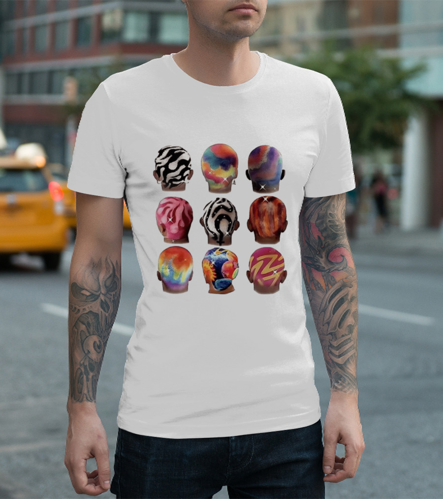Boys Hair Colour Vibrant Patterns And Artistic Styles T-Shirt