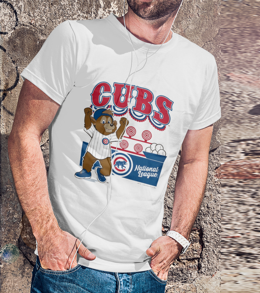 Chicago Cubs 2026 National League Mascot Step Back Up T-Shirt