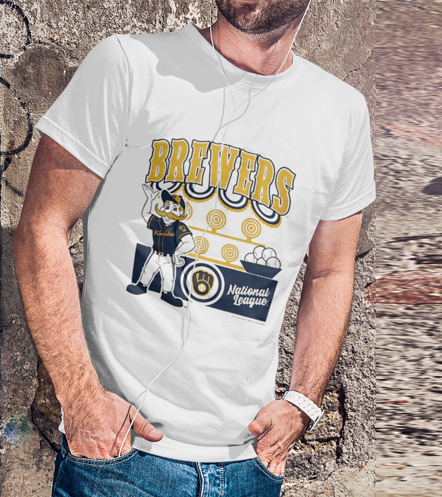 Milwaukee Brewers National League 2026 Step Back Up T-Shirt