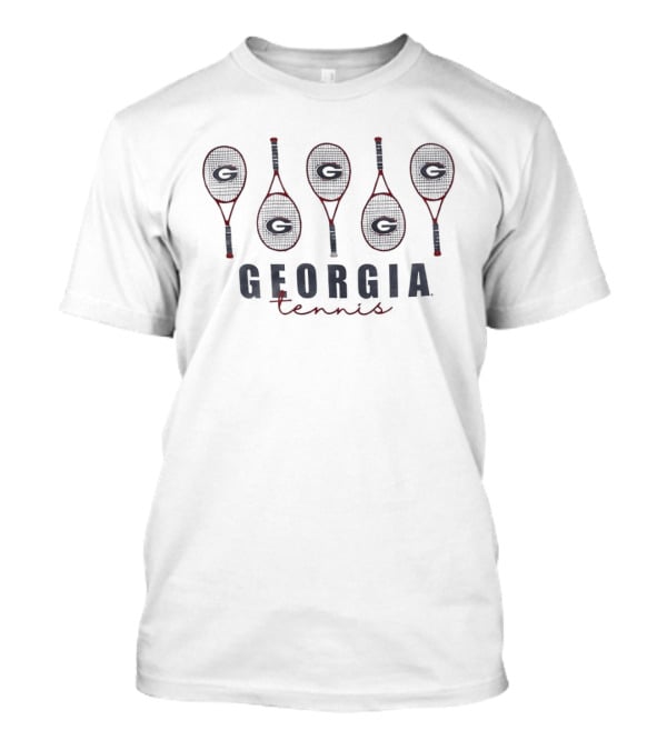 Georgia Bulldogs Tennis Rackets Classic Sports Fan Gear T-Shirt