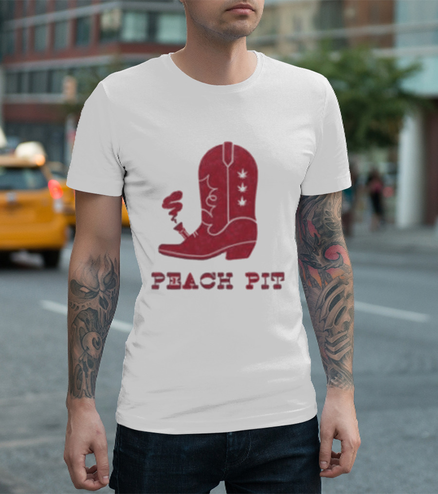 Peach Pit Boot Bong Iconic Music T-Shirt