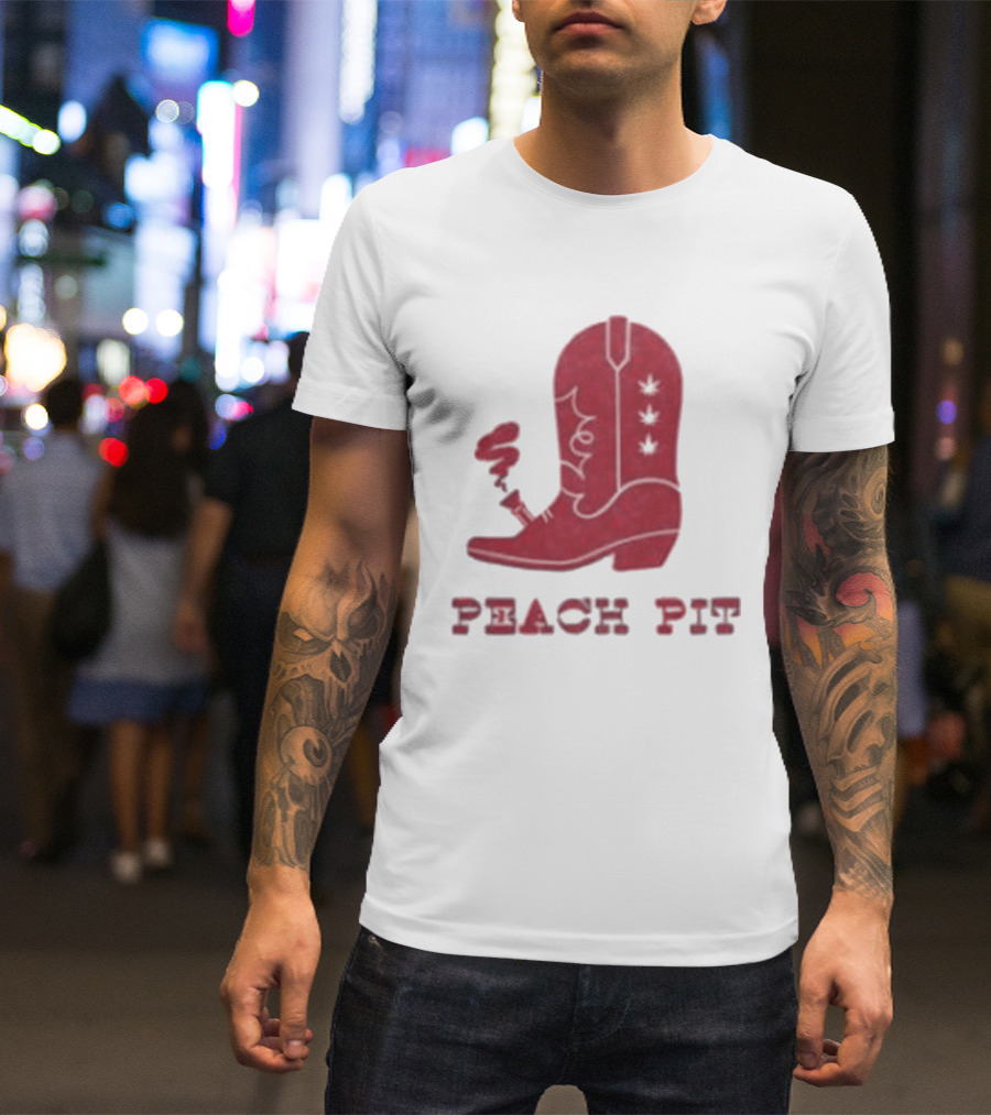 Peach Pit Boot Bong Iconic Music T-Shirt