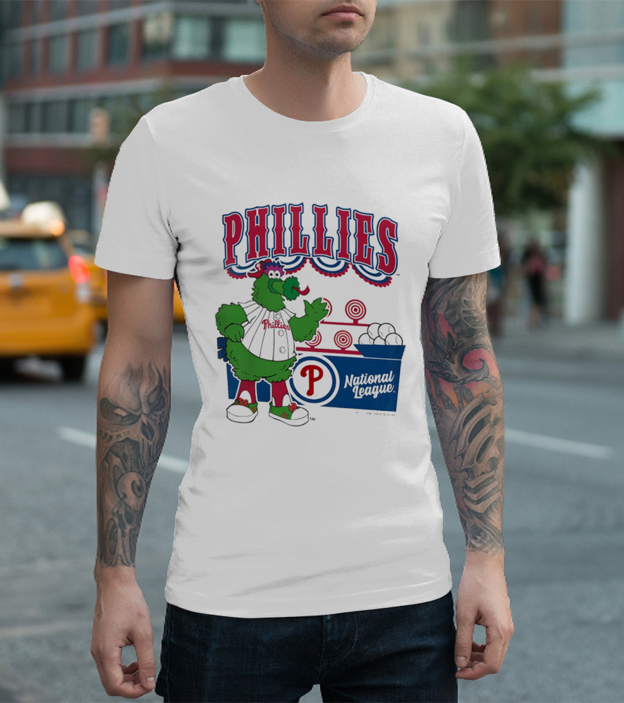 Philadelphia Phillies 2026 Step Back Up Phillies Phanatic National League T-Shirt