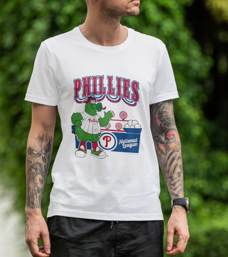 Philadelphia Phillies 2026 Step Back Up Phillies Phanatic National League T-Shirt