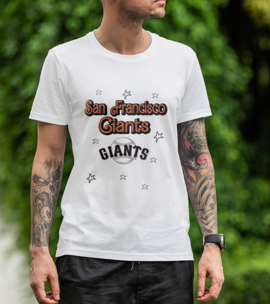 San Francisco Giants X Barbie 3D Hit The Dang Ball Stars T-Shirt