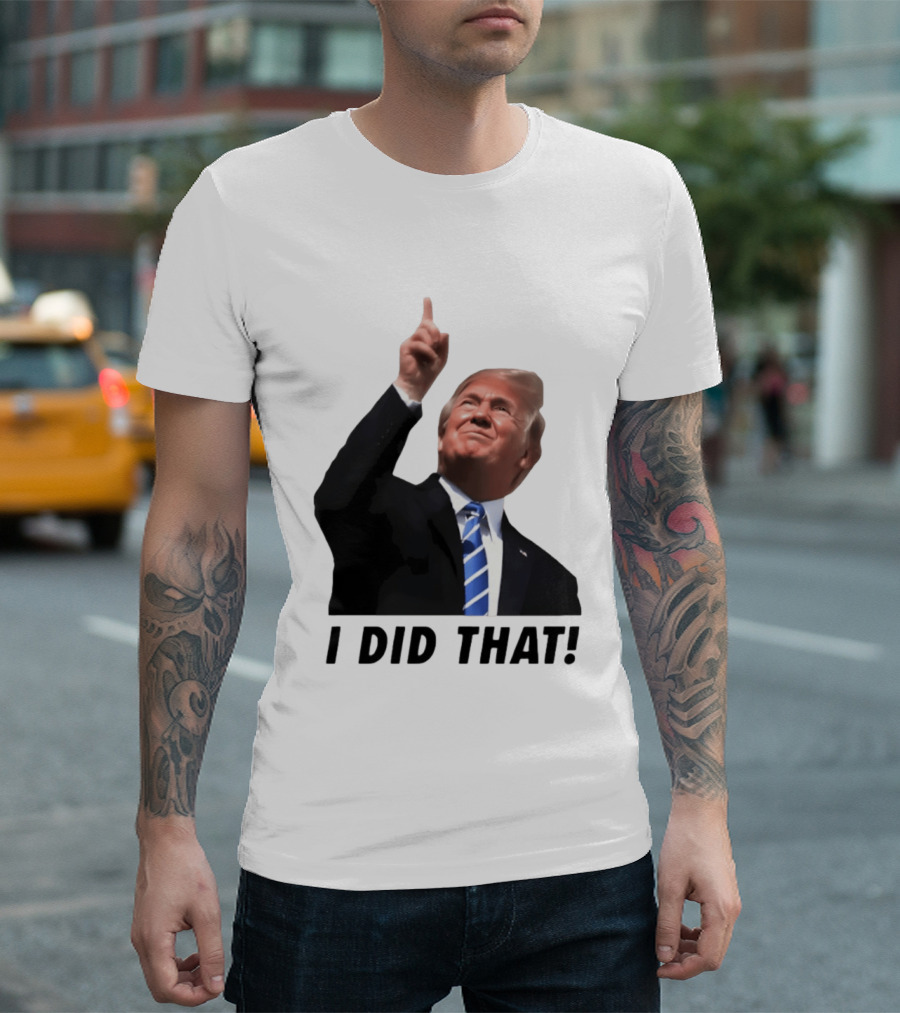 Trump I Did That Pointing Gesture Price Commentary T-Shirt