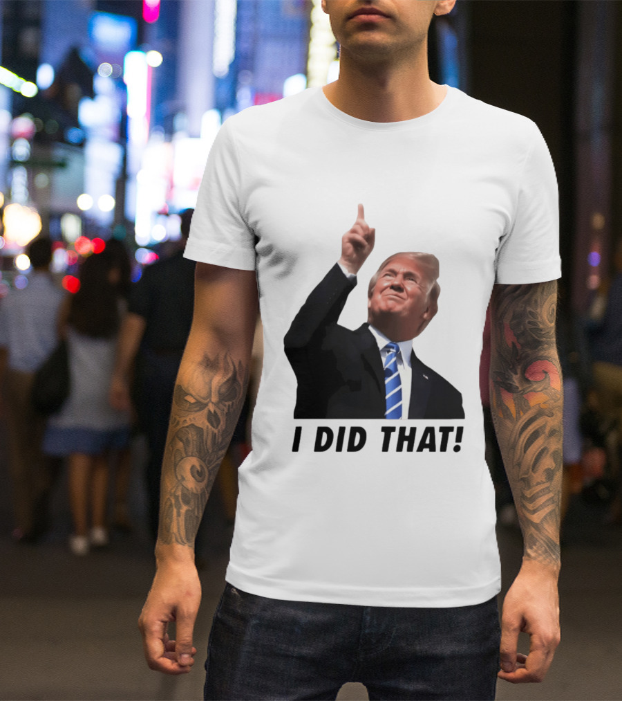 Trump I Did That Pointing Gesture Price Commentary T-Shirt