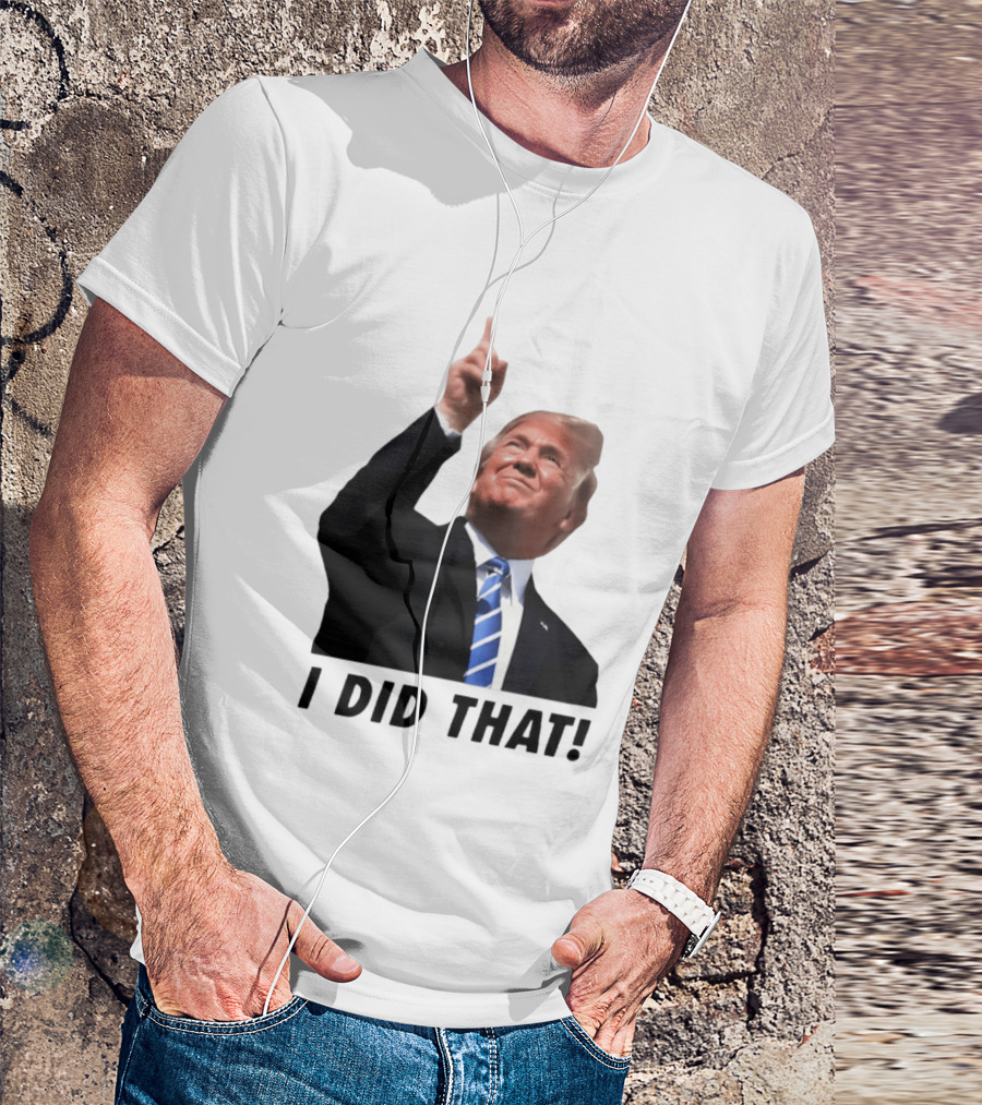 Trump I Did That Pointing Gesture Price Commentary T-Shirt