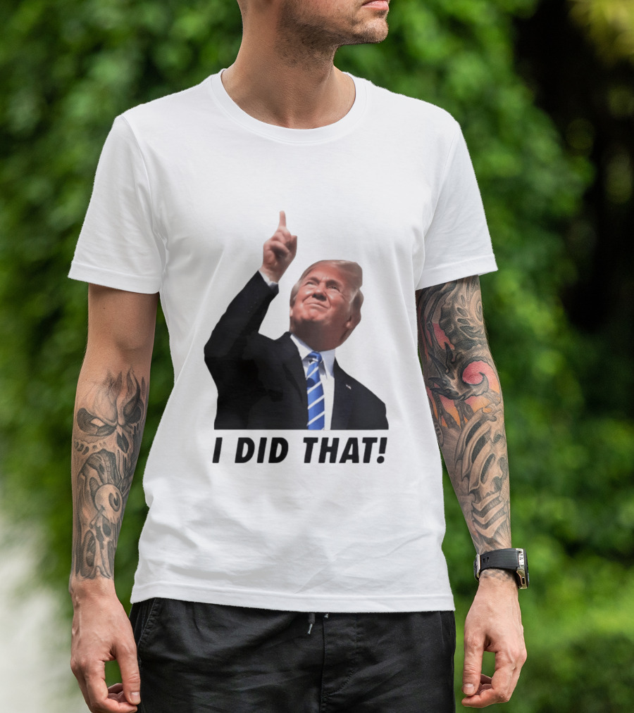 Trump I Did That Pointing Gesture Price Commentary T-Shirt