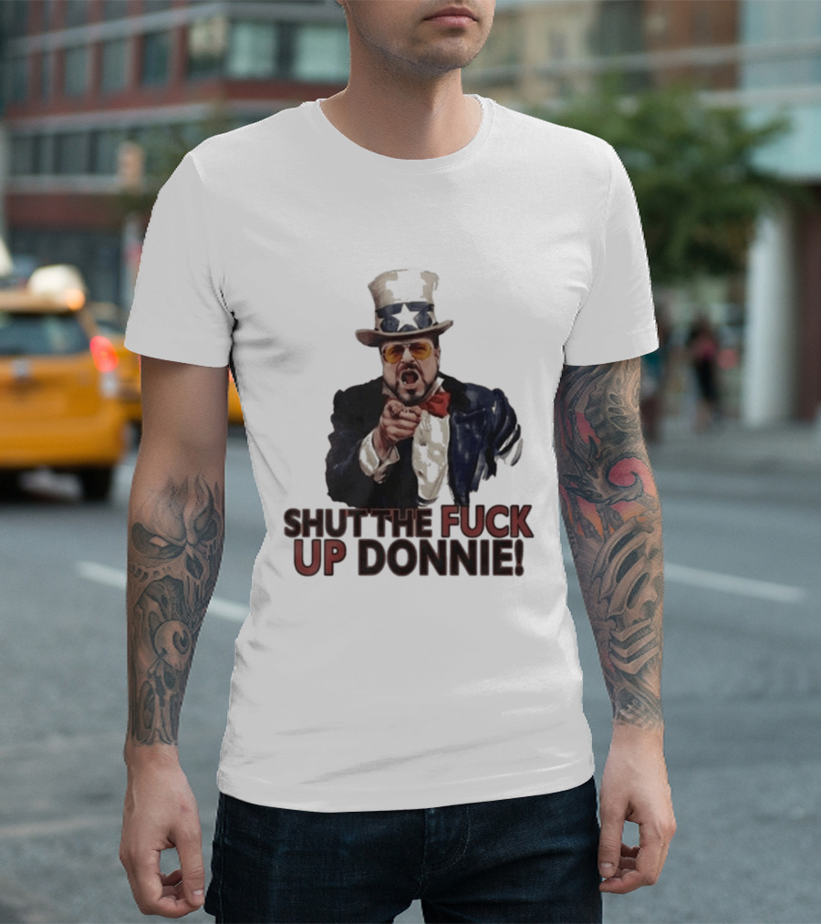 Walter Sobchak Shut The Fuck Up Donnie Uncle Sam T-Shirt